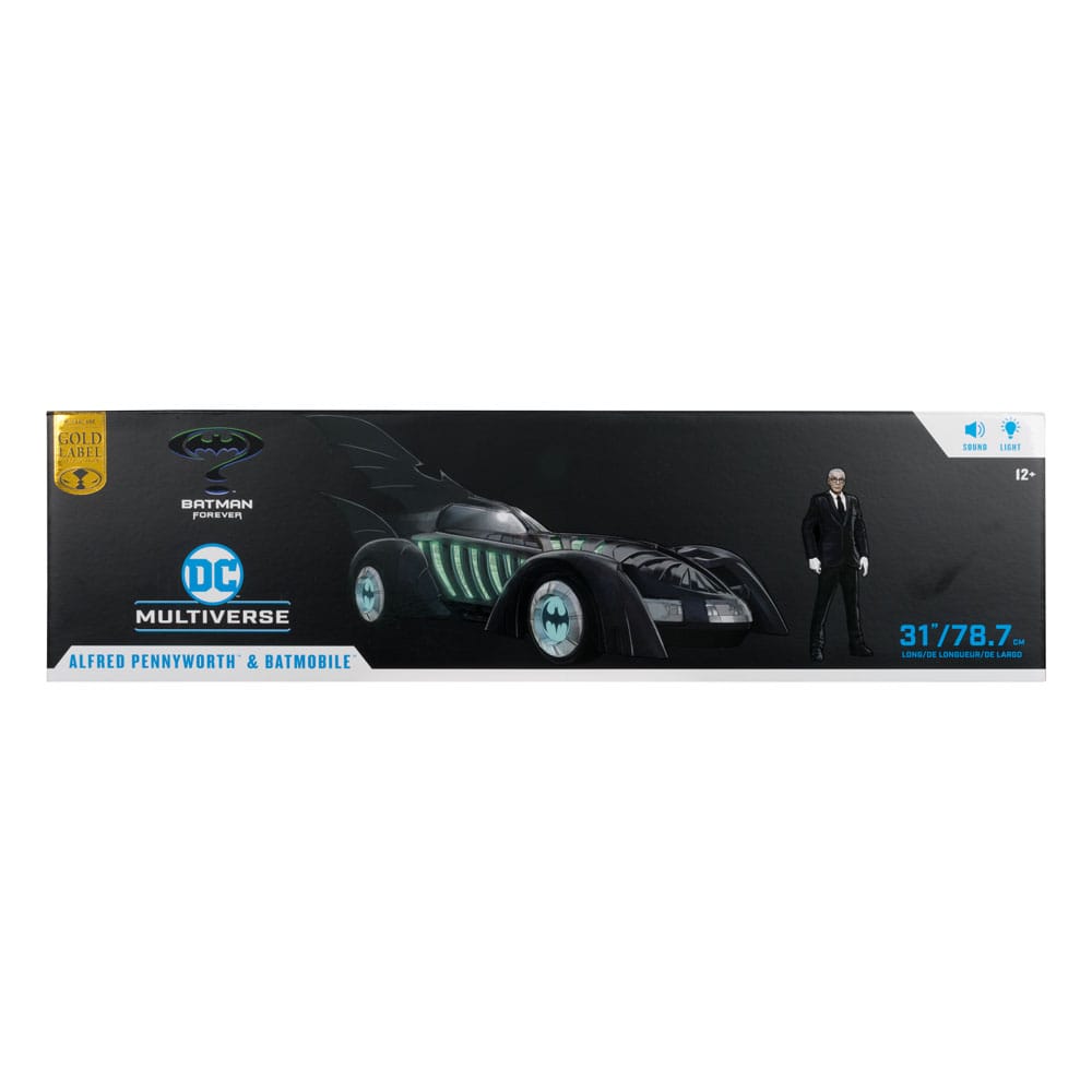 Batman Forever DC Multiverse Actionfigur mit Fahrzeug Alfred Pennyworth & Batmobile (Gold Label) 79 cm Image 14