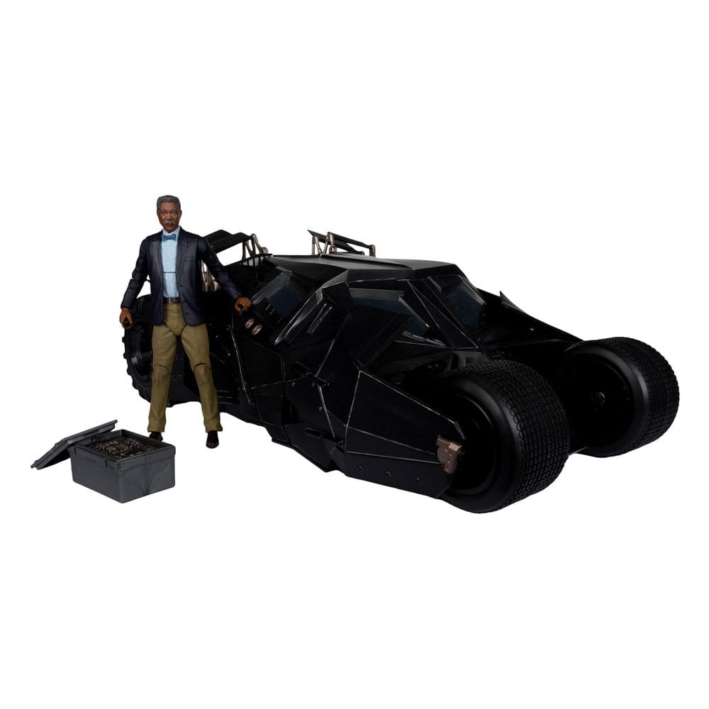 DC Multiverse Fahrzeug Tumbler with Lucuis Fox (The Dark Knight) (Gold Label) Image 1