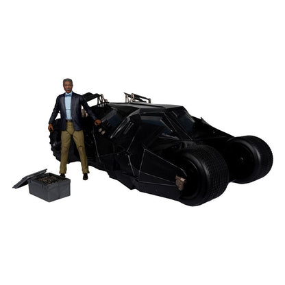 DC Multiverse Fahrzeug Tumbler with Lucuis Fox (The Dark Knight) (Gold Label) Image 1