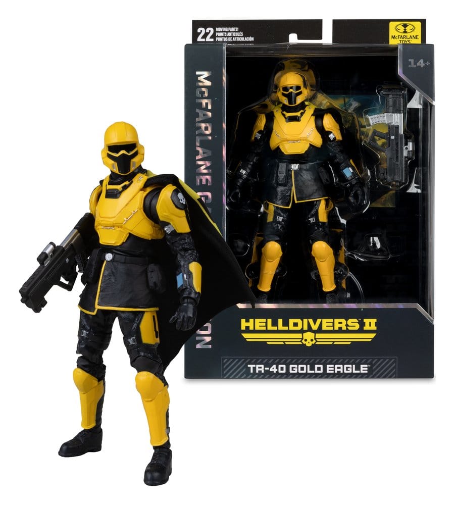 Helldivers II McFarlane Gaming Edition Actionfigur T4-40 Gold Eagle 18 cm Image 4