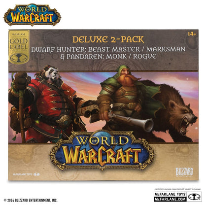 World of Warcraft PVC Statuen 2er-Pack 1/12 Dwarf Hunter: Beast Master & Pandaren: Monk (Gold Label) 15 cm Image 10