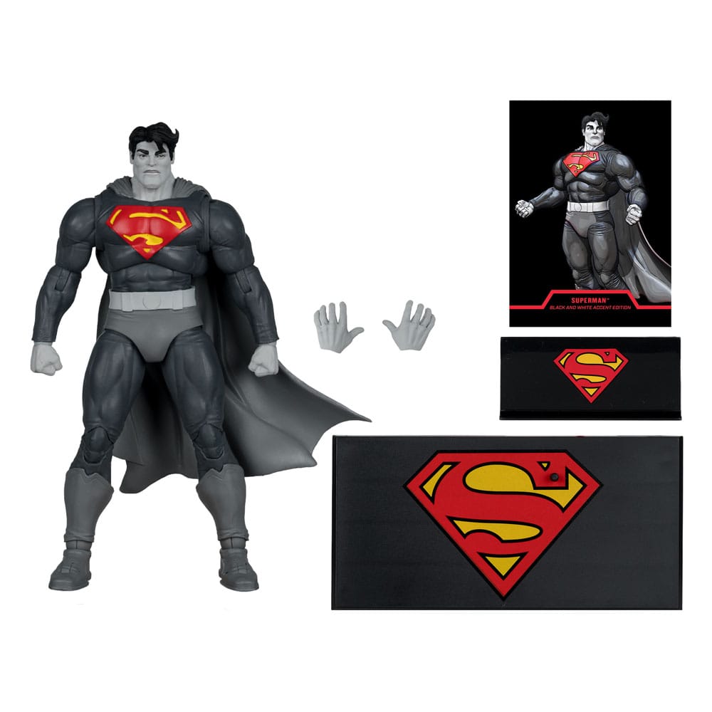 DC Multiverse Actionfigur Superman (The Dark Knight Returns) (Black & White Accent Edition) (Gold Label) 18 cm Image 3