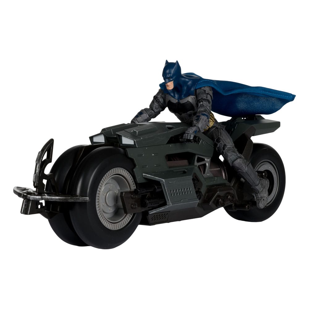 The Flash DC Multiverse Fahrzeug Batcycle with Batman Image 3