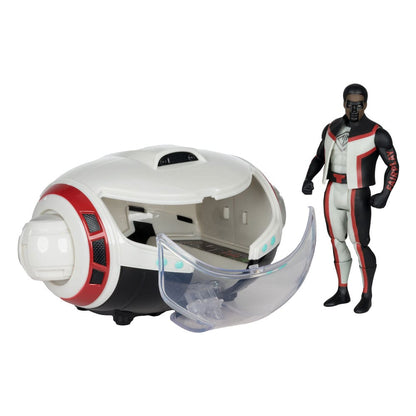 Superman (2025) DC Direct Super Powers Actionfigur mit Fahrzeug Mr. Terrific & T-Craft Image 1