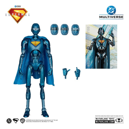 Superman (2025) DC Multiverse Deluxe Actionfigur Superman Robot (Red Platinum Edition) 18 cm Image 3