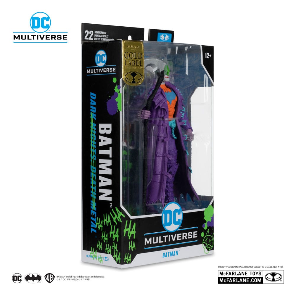 DC Multiverse Actionfigur Batman (Dark Nights: Death Metal) Jokerized (Gold Label) 18 cm Image 9