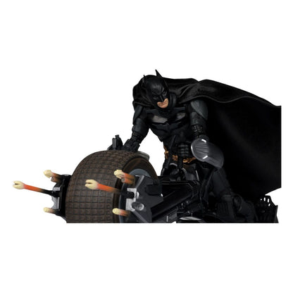 The Dark Knight DC Multiverse Actionfigur mit Fahrzeug Batman & The Batpod 18 cm Image 4