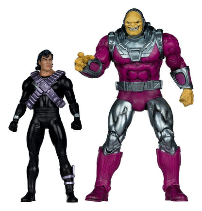 DC Multiverse Megafig Actionfigur 2er Pack Mongul vs Superman (Return of Superman) 25 cm Image 1