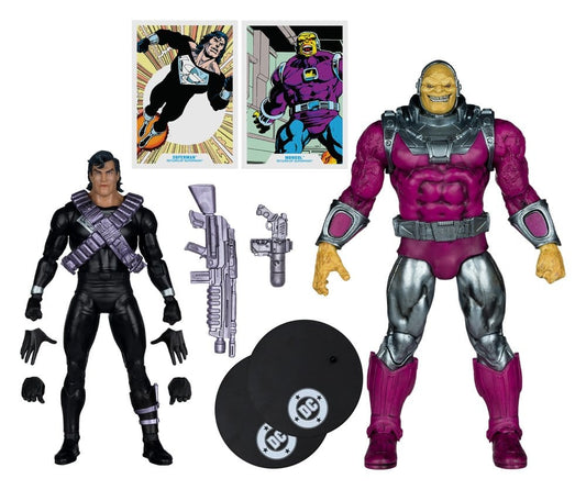 DC Multiverse Megafig Actionfigur 2er Pack Mongul vs Superman (Return of Superman) 25 cm Image 2