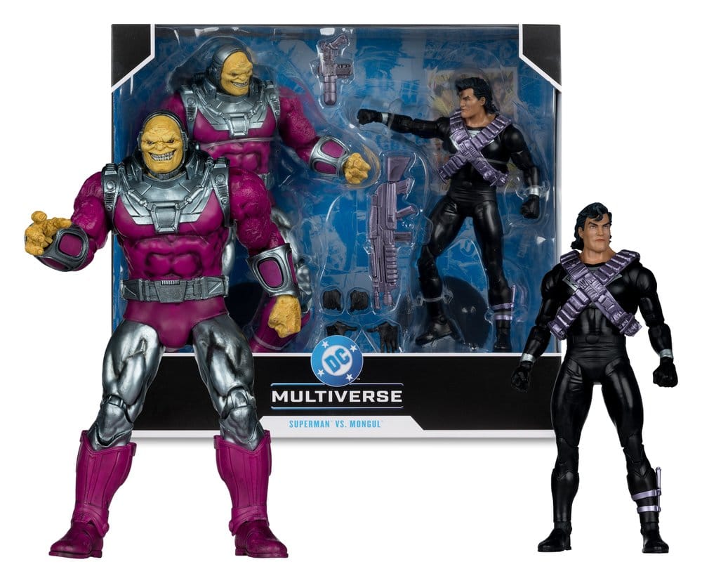 DC Multiverse Megafig Actionfigur 2er Pack Mongul vs Superman (Return of Superman) 25 cm Image 5