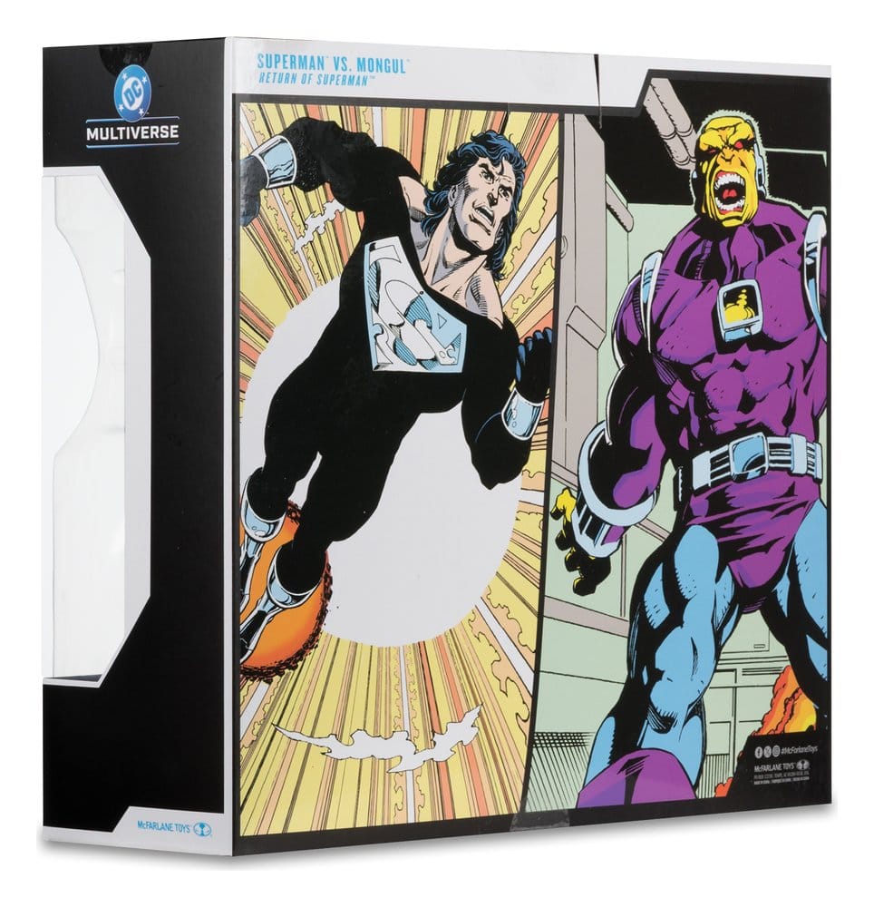 DC Multiverse Megafig Actionfigur 2er Pack Mongul vs Superman (Return of Superman) 25 cm Image 10