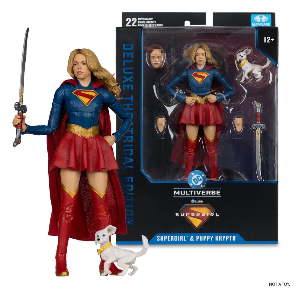 Supergirl (2026) DC Theatrical Deluxe Edition Actionfigur Supergirl & Baby Krypto 17 cm Image 5