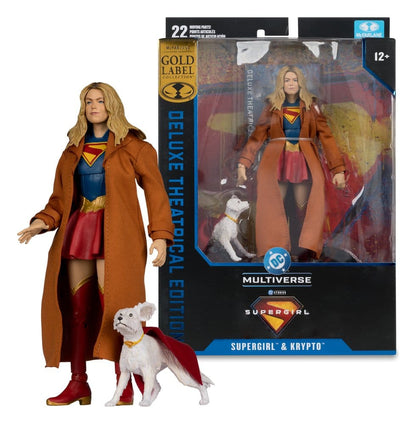 Supergirl (2026) DC Theatrical Deluxe Edition Actionfigur Supergirl & Krypto (Gold Label) 17 cm Image 3