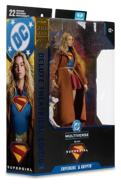 Supergirl (2026) DC Theatrical Deluxe Edition Actionfigur Supergirl & Krypto (Gold Label) 17 cm Image 7