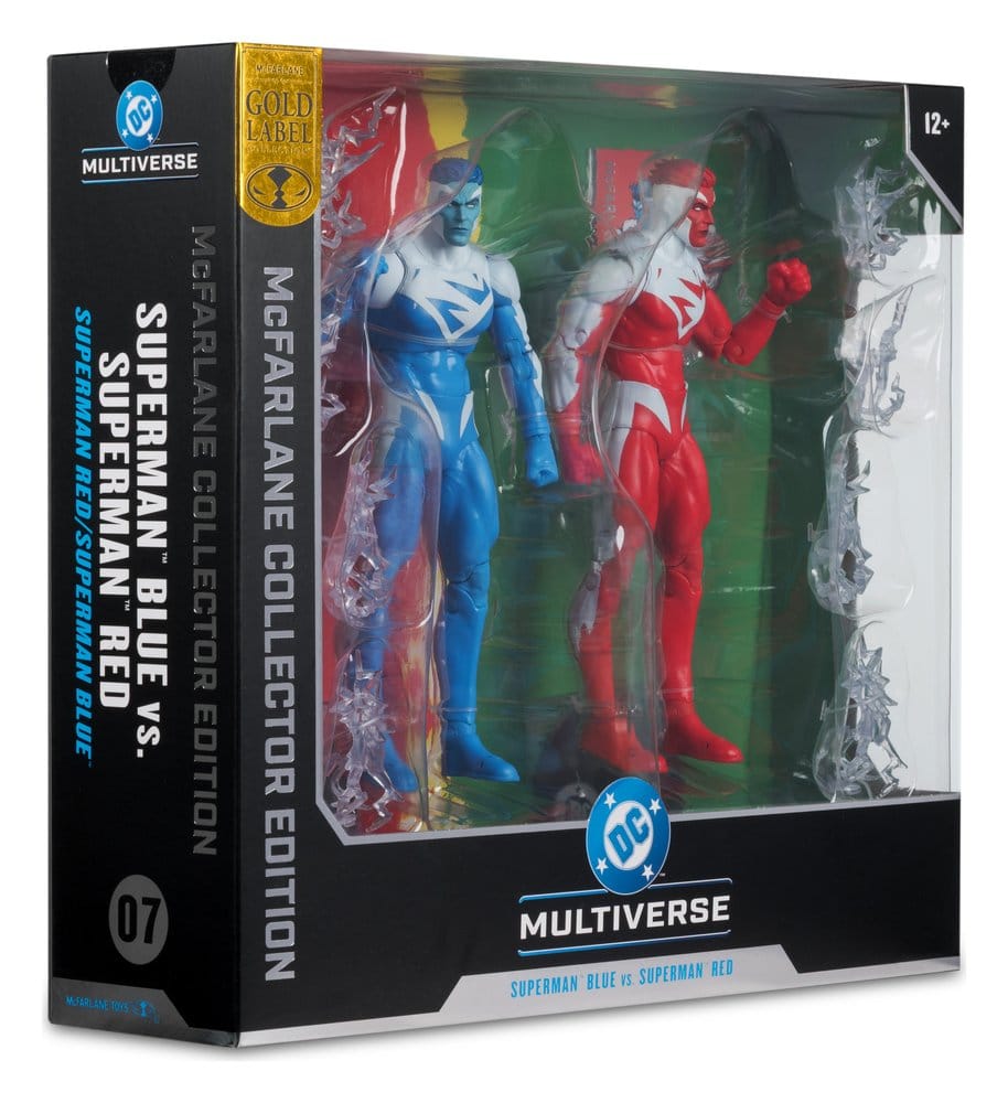 DC Multiverse Actionfiguren 2er-Pack Superman Blue vs. Superman Red (Gold Label) 18 cm Image 9