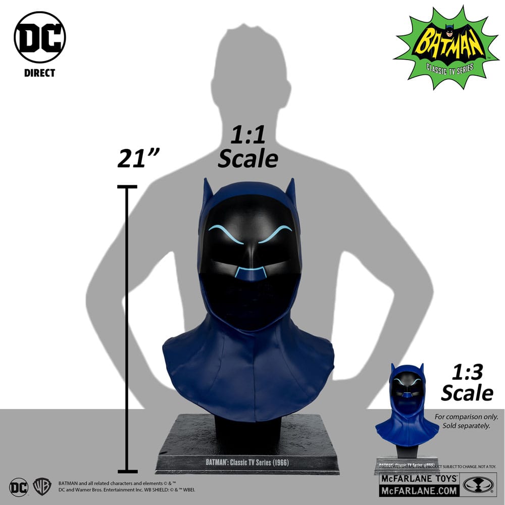 Batman 1966 DC Direct Replik 1/1 Batman Maske 53 cm Image 2