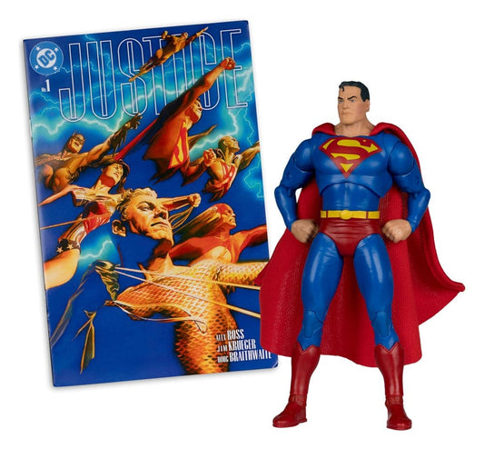 DC Direct Page Punchers Actionfigur Superman (Justice #1) (Red Platinum Edition) 19 cm Image 2