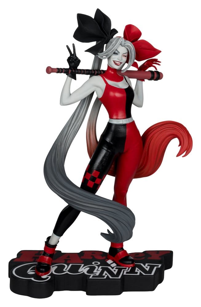 DC Direct Harley Quinn: Red, White & Black Statue 1/10 Harley Quinn by Alex Garner 21 cm Image 1