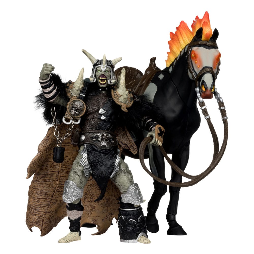 Spawn Actionfigur Bloodaxe mit Pferd (Spawn: The Dark Ages) (McFarlane Toys 30th Anniversary) (Gold Label) 18 cm Image 1