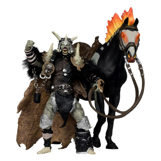 Spawn Actionfigur Bloodaxe mit Pferd (Spawn: The Dark Ages) (McFarlane Toys 30th Anniversary) (Gold Label) 18 cm Image 1