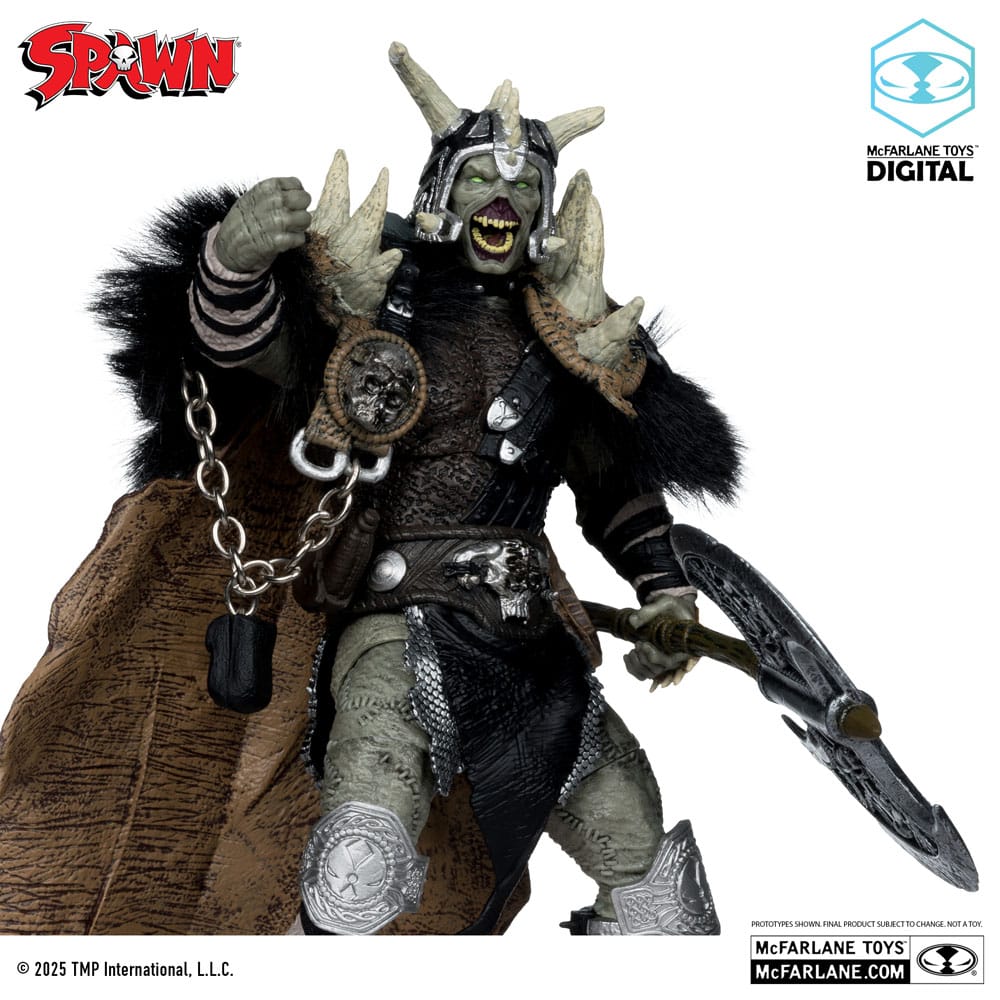 Spawn Actionfigur Bloodaxe mit Pferd (Spawn: The Dark Ages) (McFarlane Toys 30th Anniversary) (Gold Label) 18 cm Image 3