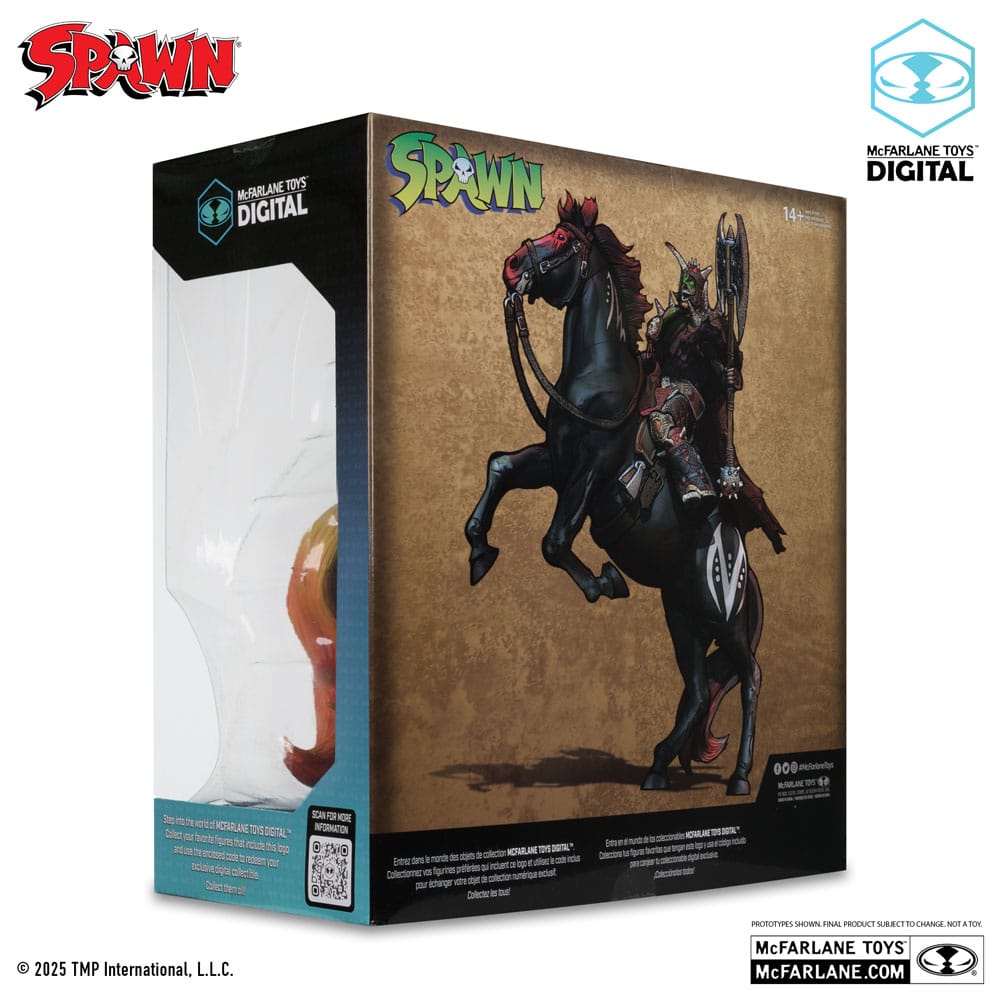 Spawn Actionfigur Bloodaxe mit Pferd (Spawn: The Dark Ages) (McFarlane Toys 30th Anniversary) (Gold Label) 18 cm Image 10