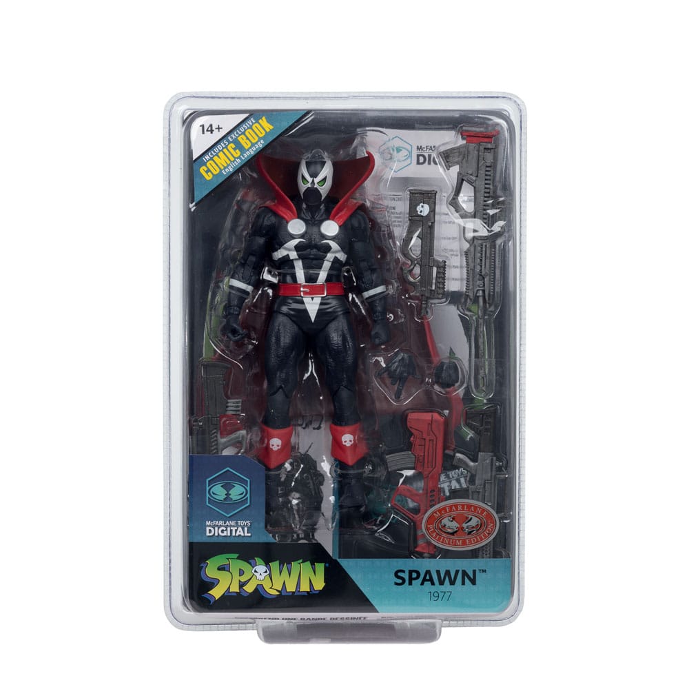 Spawn Page Punchers Actionfigur Spawn 1977 Red and Black (Chase) Red Platinum Edition 18 cm Image 8