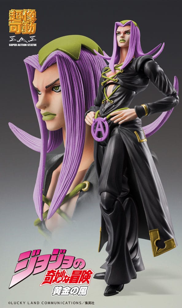 JoJo's Bizarre Adventure Part 5 Super Action Actionfigur Chozokado Leone Abbacchio Black Ver. 16 cm Image 5