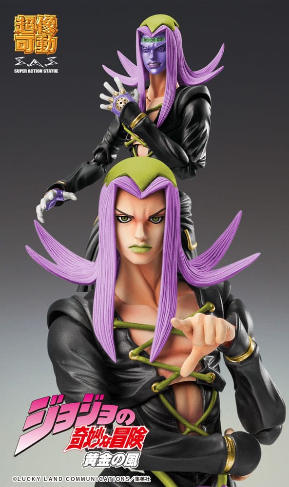 JoJo's Bizarre Adventure Part 5 Super Action Actionfigur Chozokado Leone Abbacchio Black Ver. 16 cm Image 6