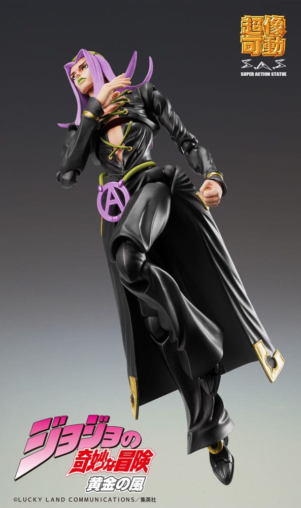 JoJo's Bizarre Adventure Part 5 Super Action Actionfigur Chozokado Leone Abbacchio Black Ver. 16 cm Image 8