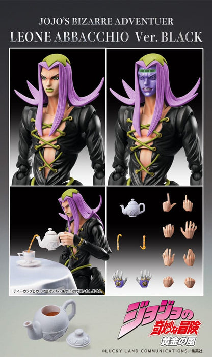 JoJo's Bizarre Adventure Part 5 Super Action Actionfigur Chozokado Leone Abbacchio Black Ver. 16 cm Image 9