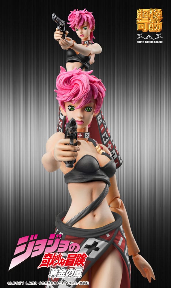 JoJo's Bizarre Adventure Part 5 Super Action Actionfigur Trish Una Black Ver. 15 cm Image 7