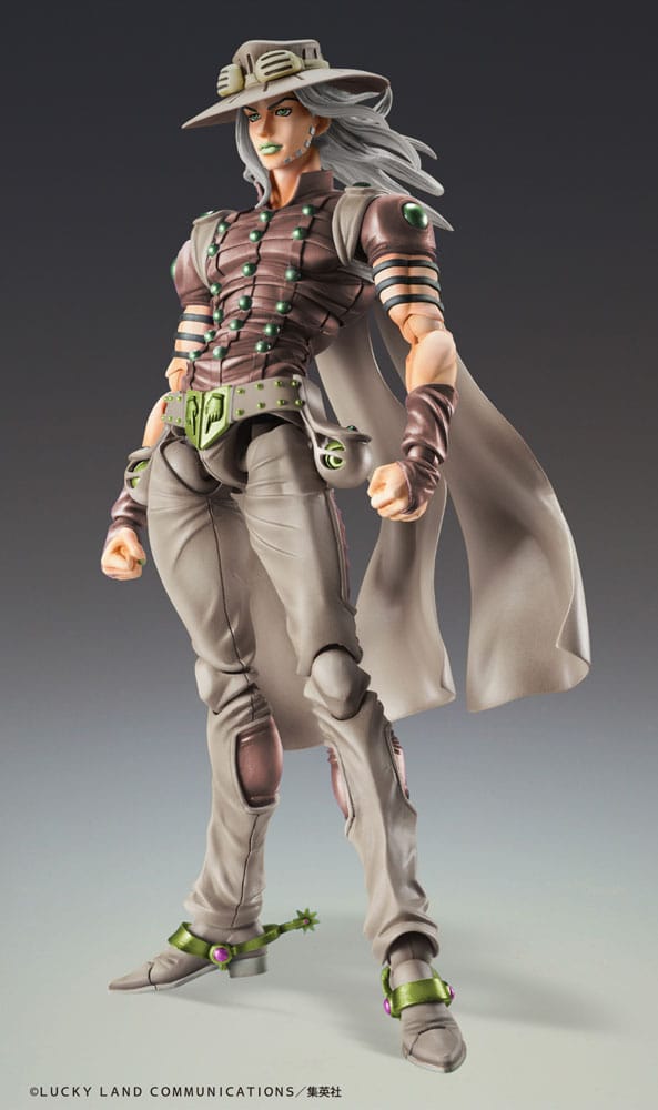 JoJo's Bizarre Adventure Part7 Steel Ball Run Super Action Actionfigur Chozokado Gyro Zeppeli Third 16 cm Image 1