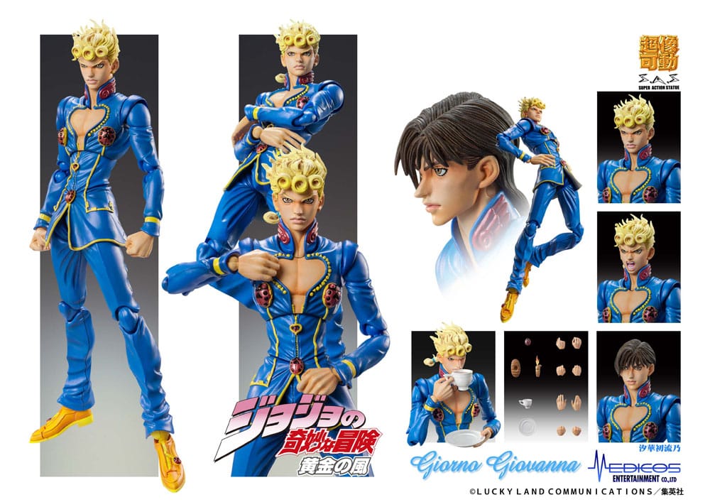JoJo's Bizarre Adventure Part 5: Golden Wind Actionfigur Chozokado Giorno Giovanna Second 15 cm Image 6