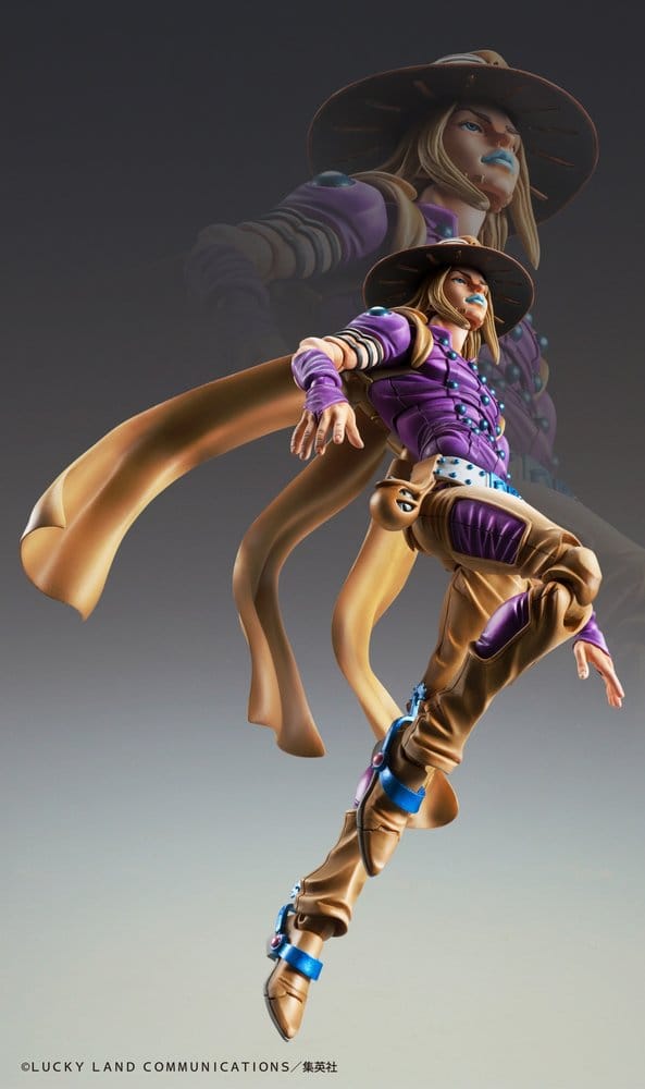 JoJo's Bizarre Adventure Part 7: Steel Ball Run Super Action Actionfigur Chozokado Gyro Zeppeli Ver.1.5 16 cm Image 7