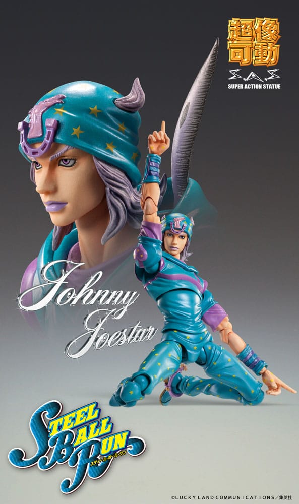 JoJo's Bizarre Adventure Part7 Steel Ball Run Super Action Actionfigur Chozokado Johnny Joestar Second 15 cm Image 5