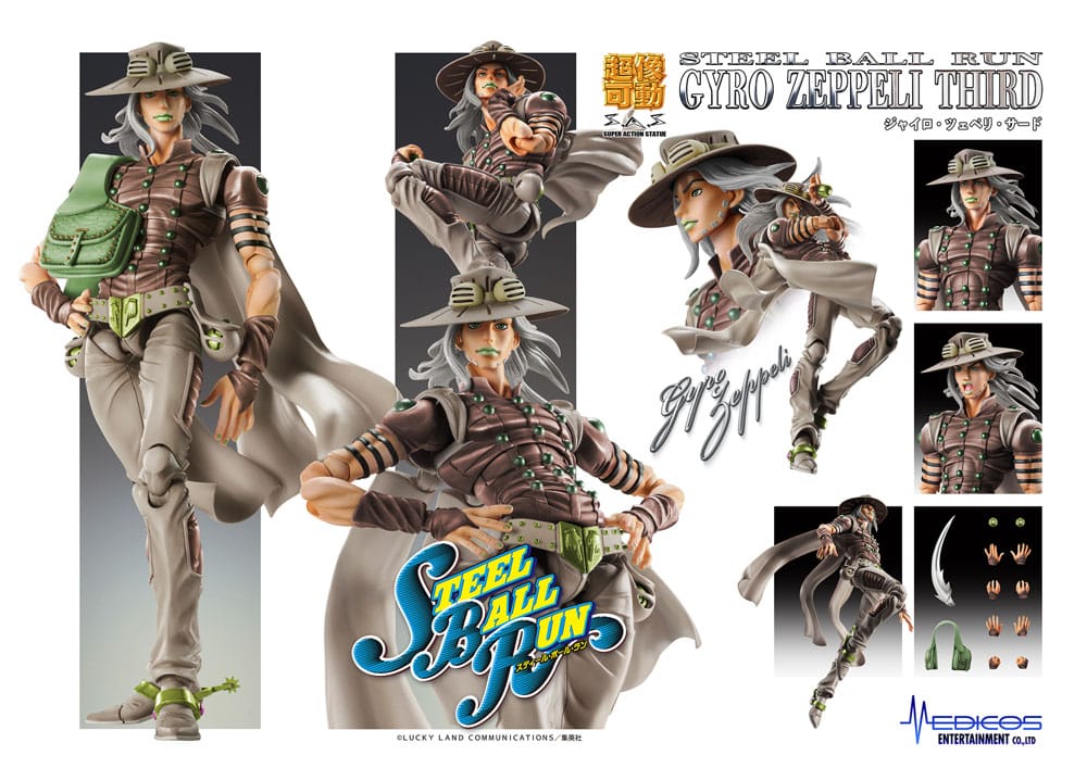 JoJo's Bizarre Adventure Part7 Steel Ball Run Super Action Actionfigur Chozokado Johnny Joestar Second 15 cm Image 11