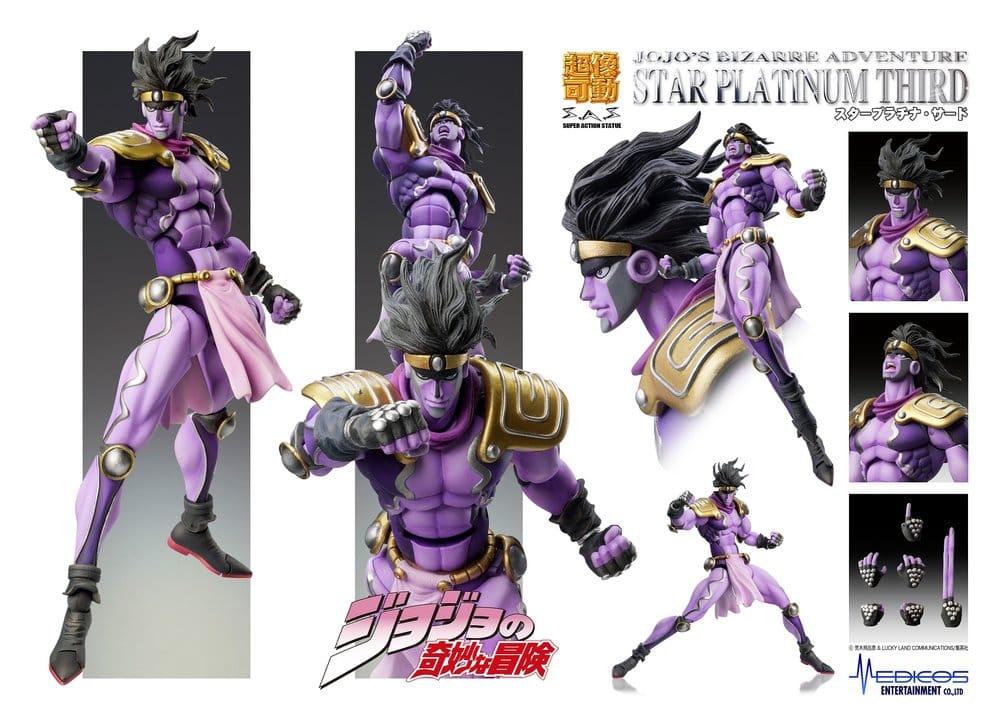 JoJo's Bizarre Adventure: Stardust Crusaders Chozokado Actionfigur Star Platinum Third 17 cm Image 6