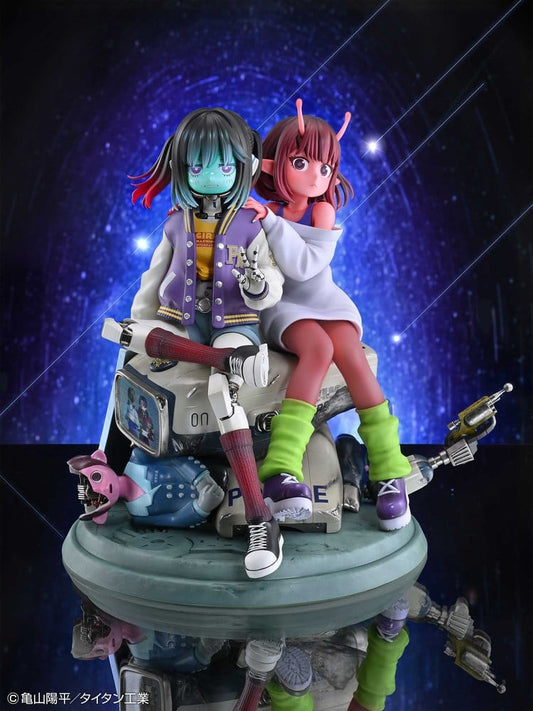 Milky Subway The Galactic Limited Express PVC Figuren 2er-Pack Chiharu & Makina 18 cm Image 2