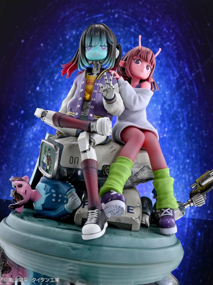 Milky Subway The Galactic Limited Express PVC Figuren 2er-Pack Chiharu & Makina 18 cm Image 3