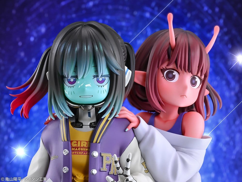 Milky Subway The Galactic Limited Express PVC Figuren 2er-Pack Chiharu & Makina 18 cm Image 4