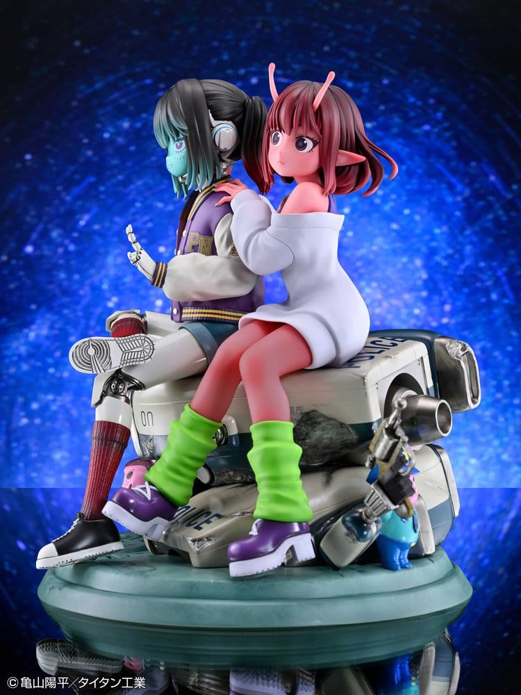 Milky Subway The Galactic Limited Express PVC Figuren 2er-Pack Chiharu & Makina 18 cm Image 5