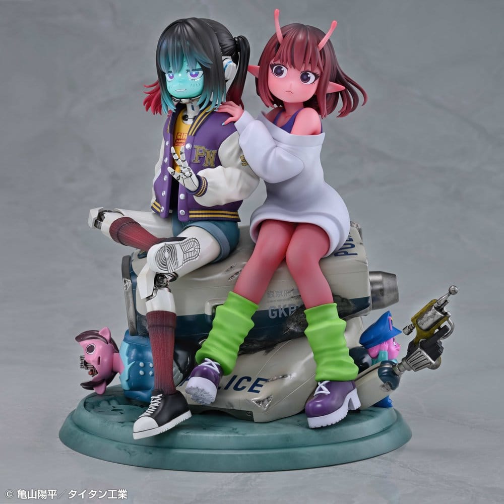 Milky Subway The Galactic Limited Express PVC Figuren 2er-Pack Chiharu & Makina 18 cm Image 6