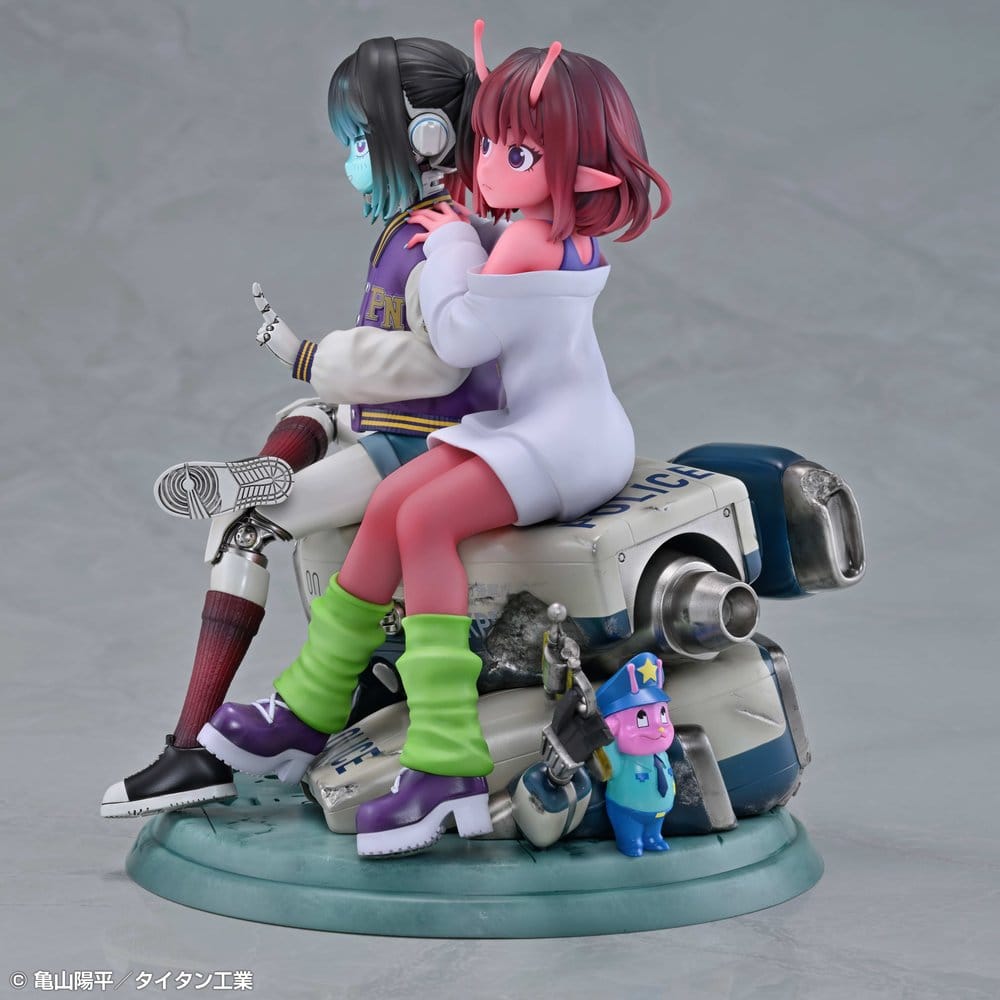 Milky Subway The Galactic Limited Express PVC Figuren 2er-Pack Chiharu & Makina 18 cm Image 7