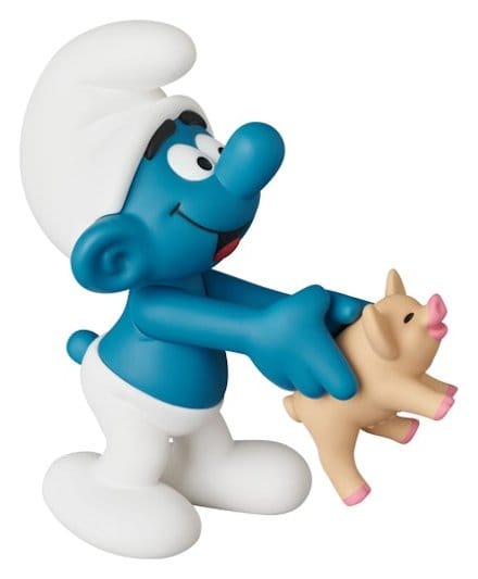 Die Schlümpfe UDF Minifigur Schlumpf mit Schwein 8 cm Image 1