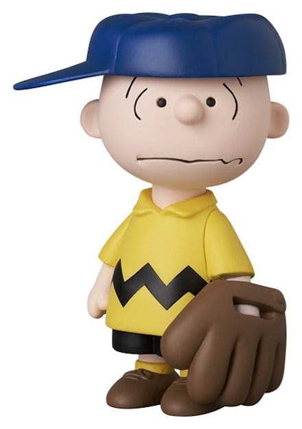 MLB × Peanuts UDF PVC Figur Los Angeles Dodgers Charlie Brown 9 cm Image 1