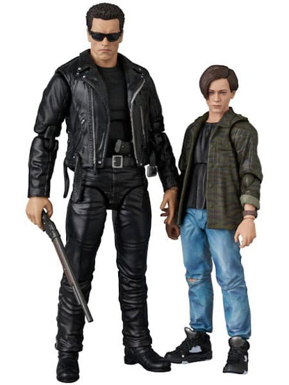 Terminator 2 MAFEX Actionfigur T-800 (T2 Ver.) & John Connor 16 cm Image 1