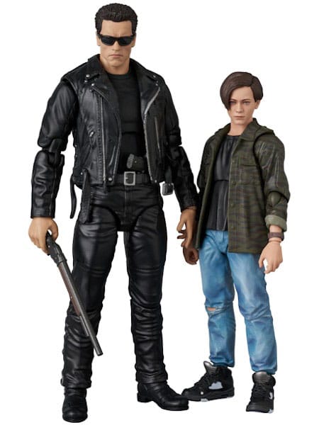 Terminator 2 MAFEX Actionfigur T-800 (T2 Ver.) & John Connor 16 cm Image 1