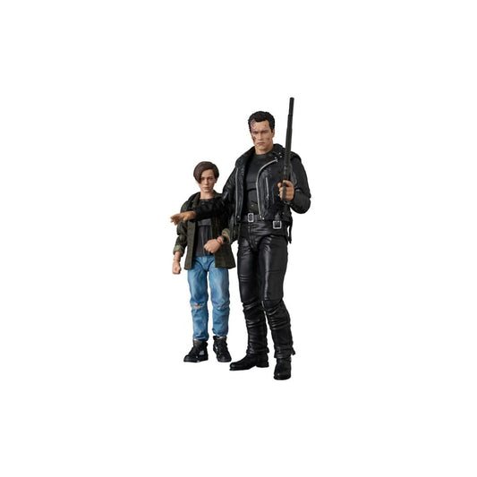 Terminator 2 MAFEX Actionfigur T-800 (T2 Ver.) & John Connor 16 cm Image 2