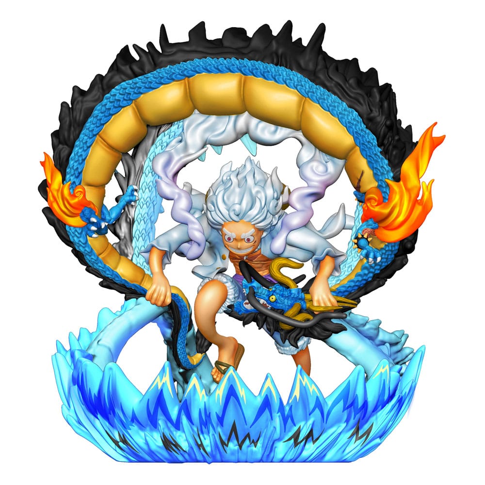 One Piece Petitrama PVC Mini-Statue Logbox Re Birth Gear Fifth Special Set 9 cm Image 4